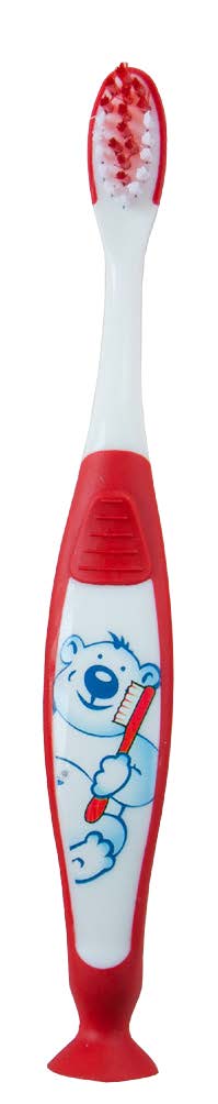Brosses à dents pour enfants 3-7 ans rouge (12 pces)