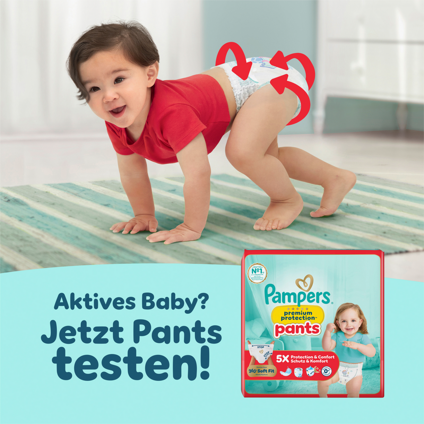 Pampers Premium Protection T3 Midi 6-10kg (48 pces) Sachet