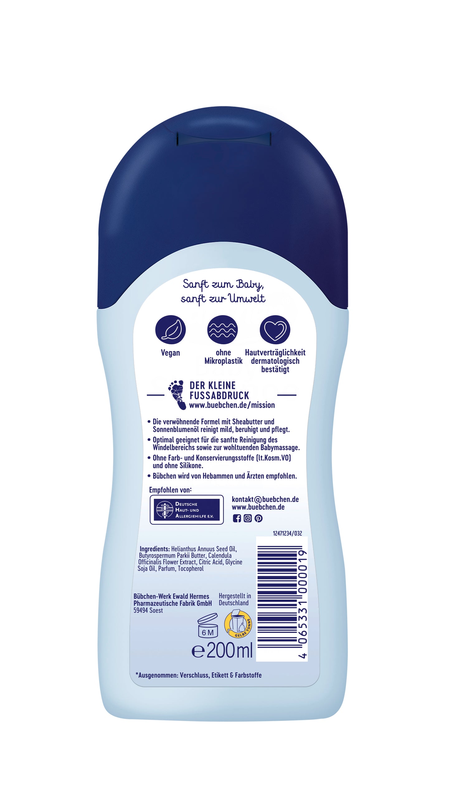 Bübchen Baby huile sensitive 200ml