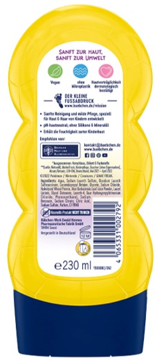 BĂĽbchen Kids Shampooing & Gel Douche 2en1 Pikachu 230 ml