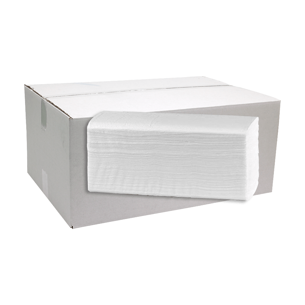Essuie-tout pli en V CLAIRE 1 pli (24x paquet de 250 feuilles) Carton