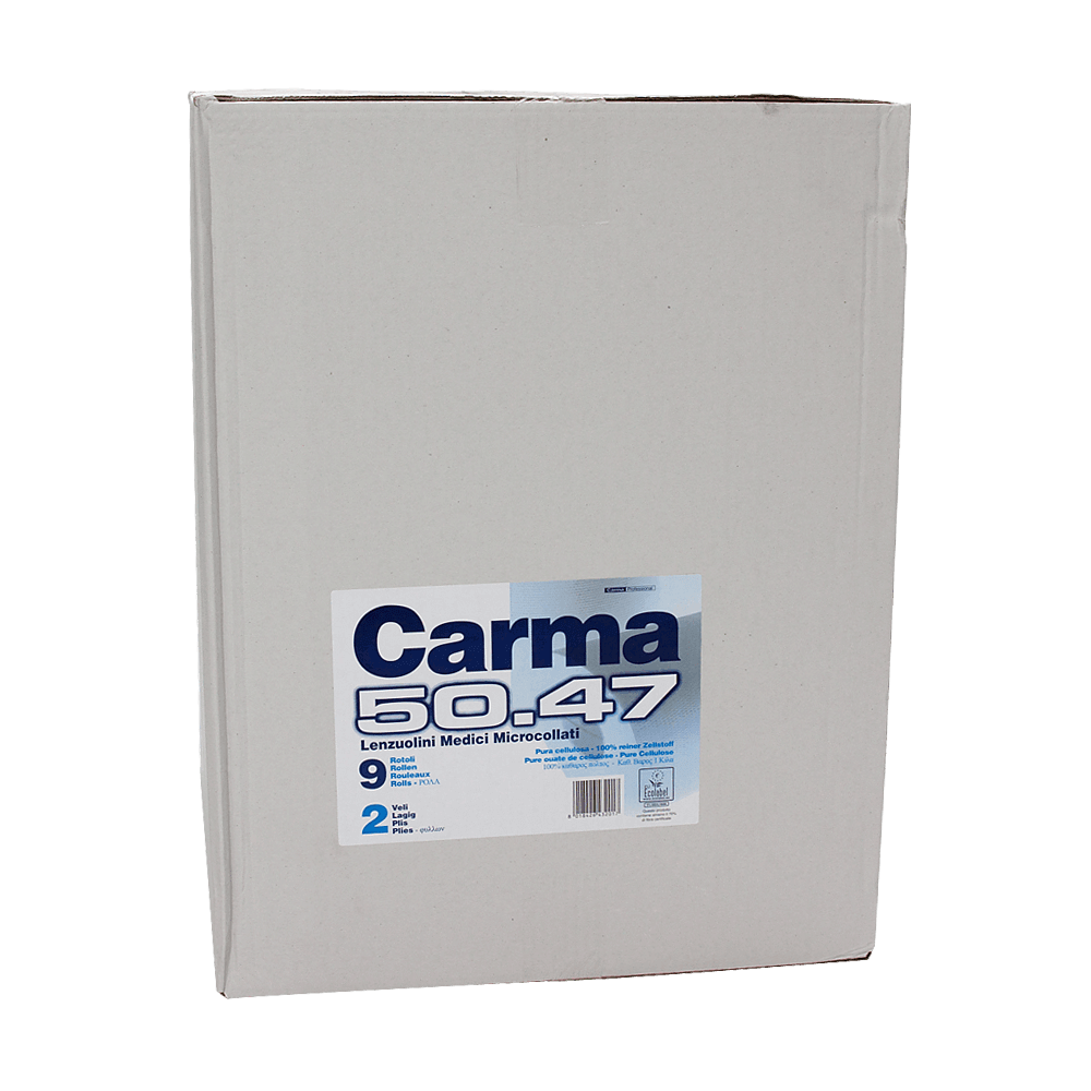 Rouleau de crêpe médical à enrouler 50cm x 50lfm 2 couches 100% cellulose (9 rouleaux)