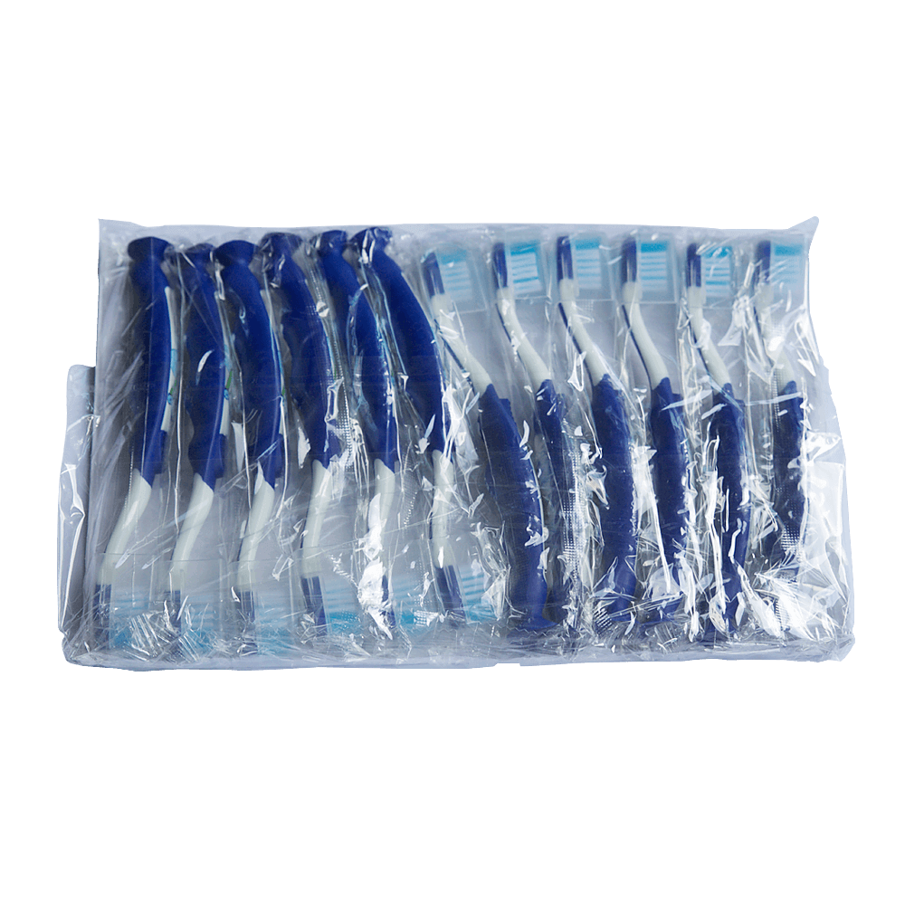 Brosses à dents pour enfants 3-7 ans bleu (12 pces)