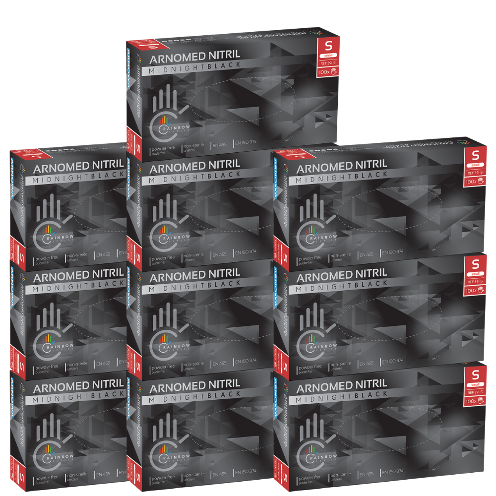 Gants Nitril noir taille S (10 x 100 pcs) Carton