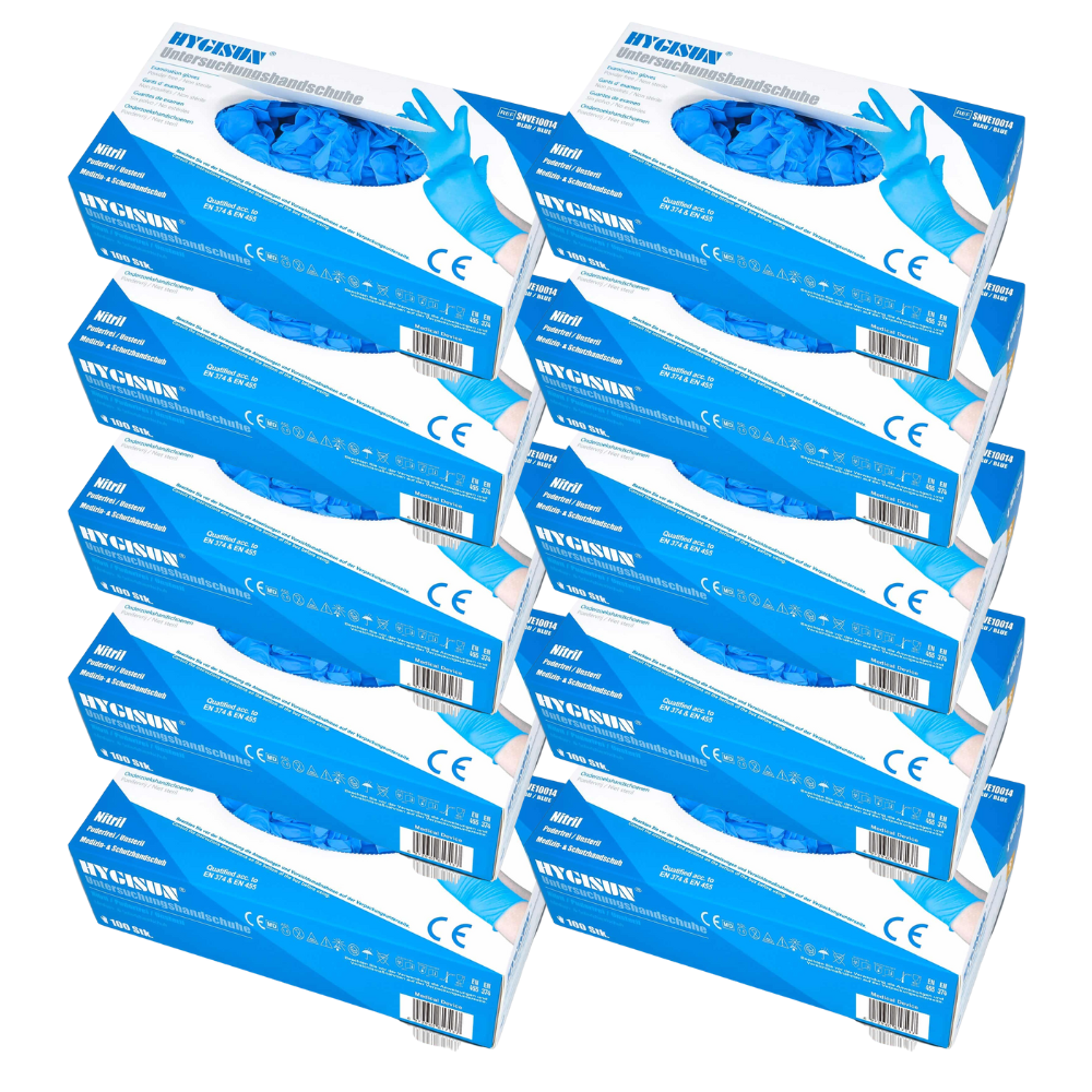 Gants en nitrile taille XL (10 x 100 pces) Carton