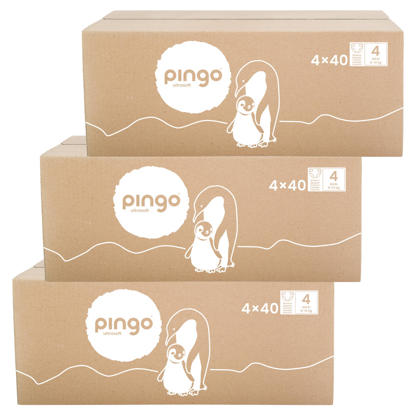 Pingo T4 Maxi (8-14 kg) Carton de 3 (3 x 4 x 40 pces)