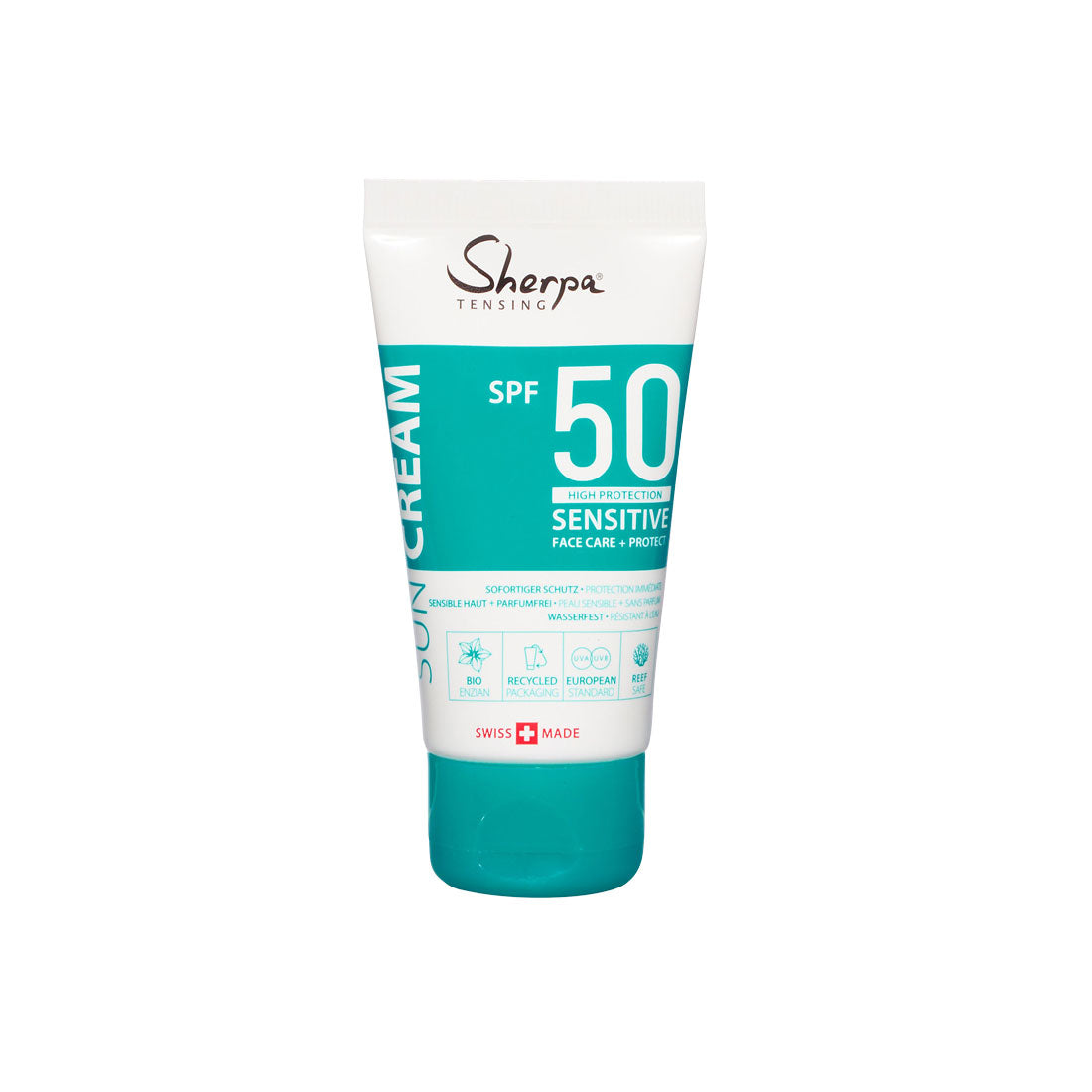 Sherpa Tensing Crème Solaire SPF 50 SENSITIVE – 50ml