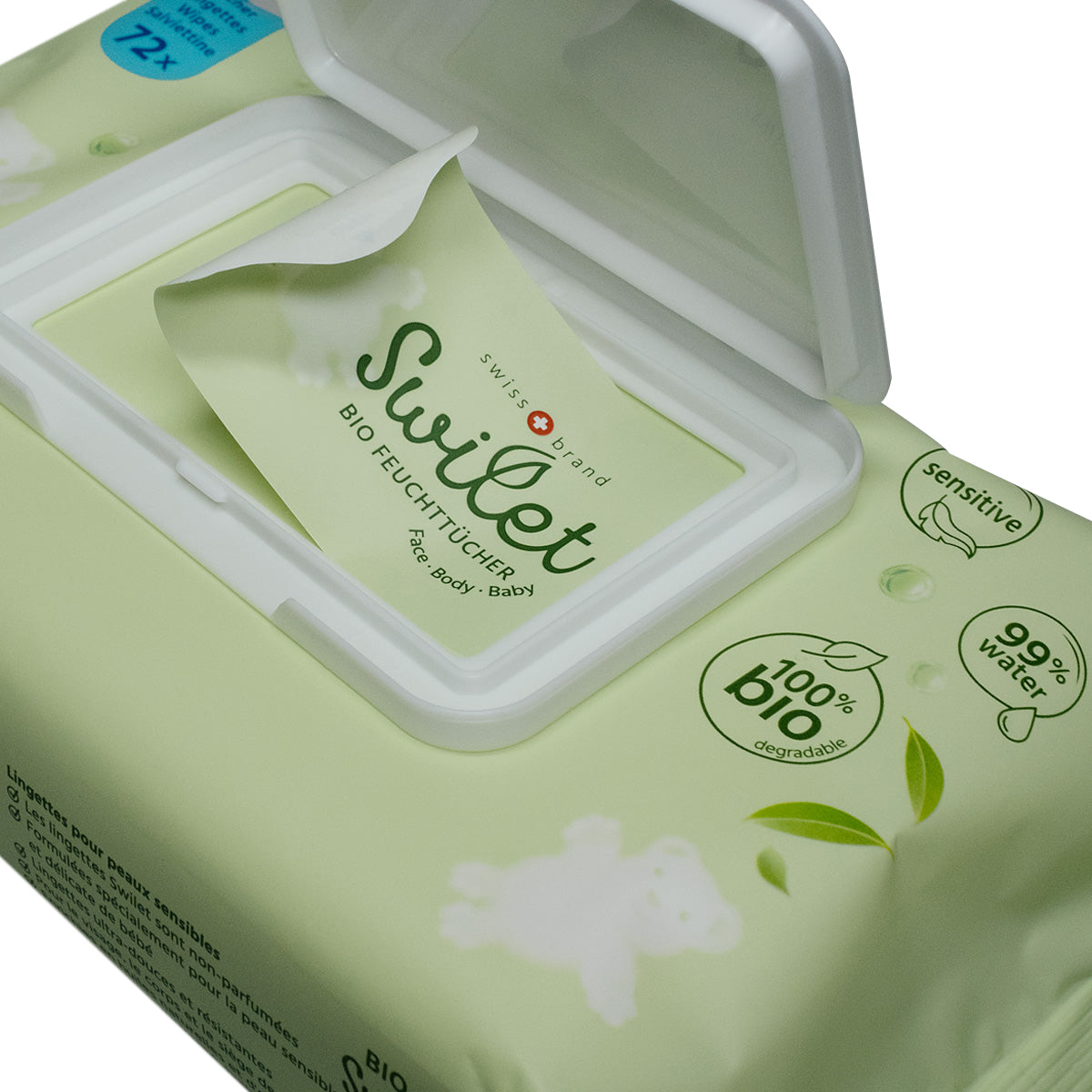 Swilet Lingettes humides bio (72 pces)