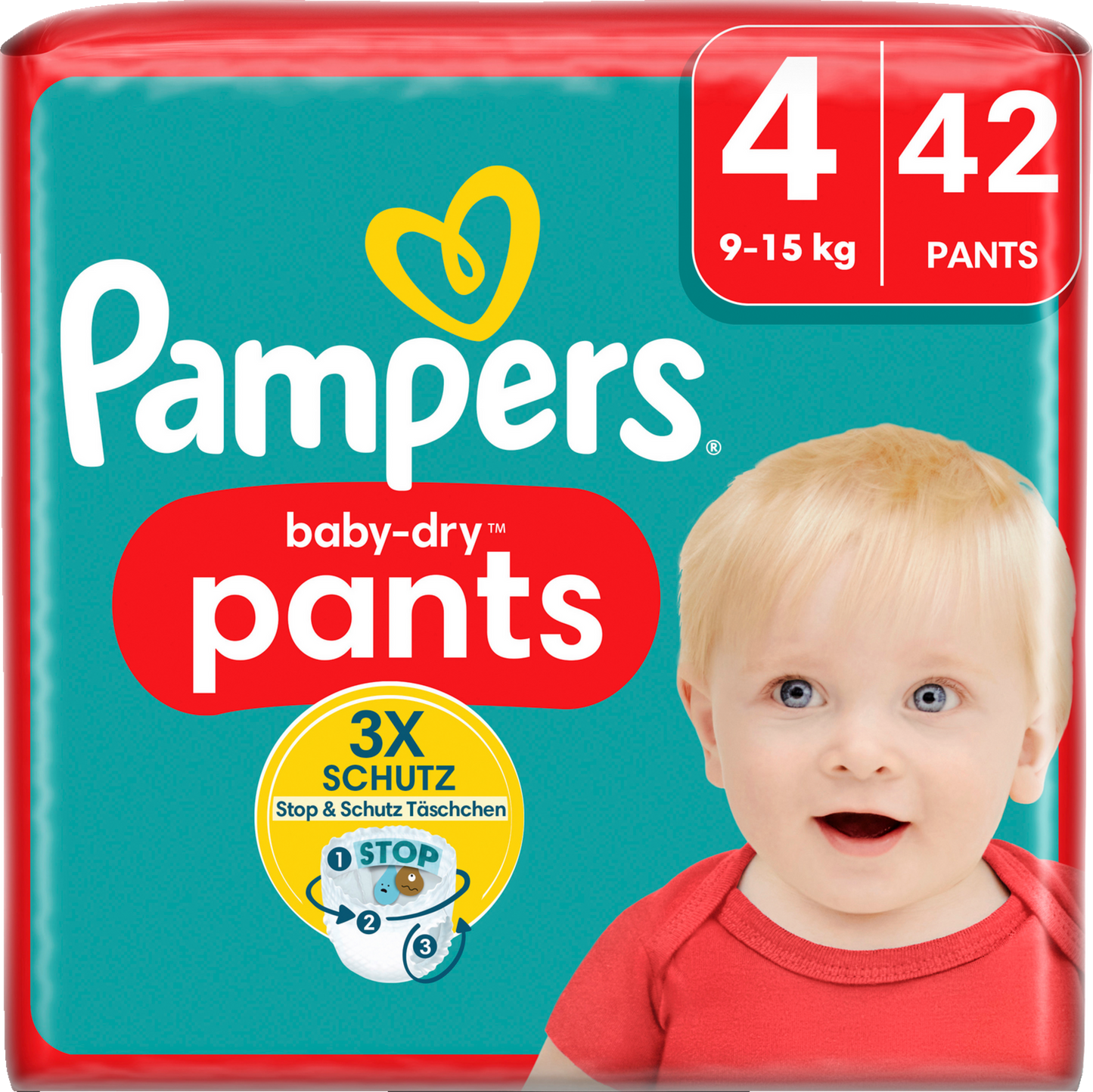 Pampers Baby-Dry PANTS T4 Maxi 9-15kg (42 pces)