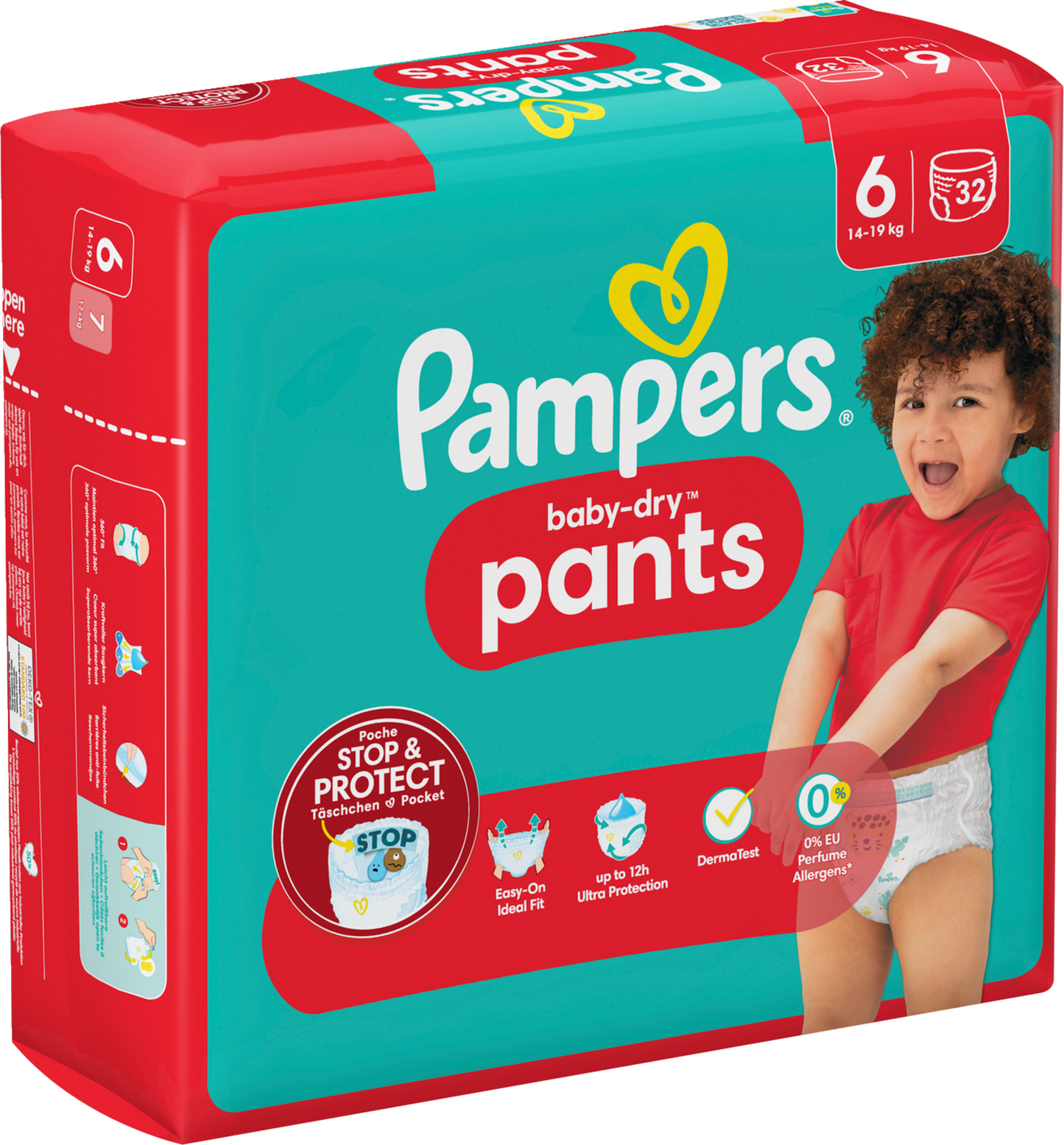 Pampers Baby-Dry PANTS Gr. 6 XL +15kg (32 pces) Sachet