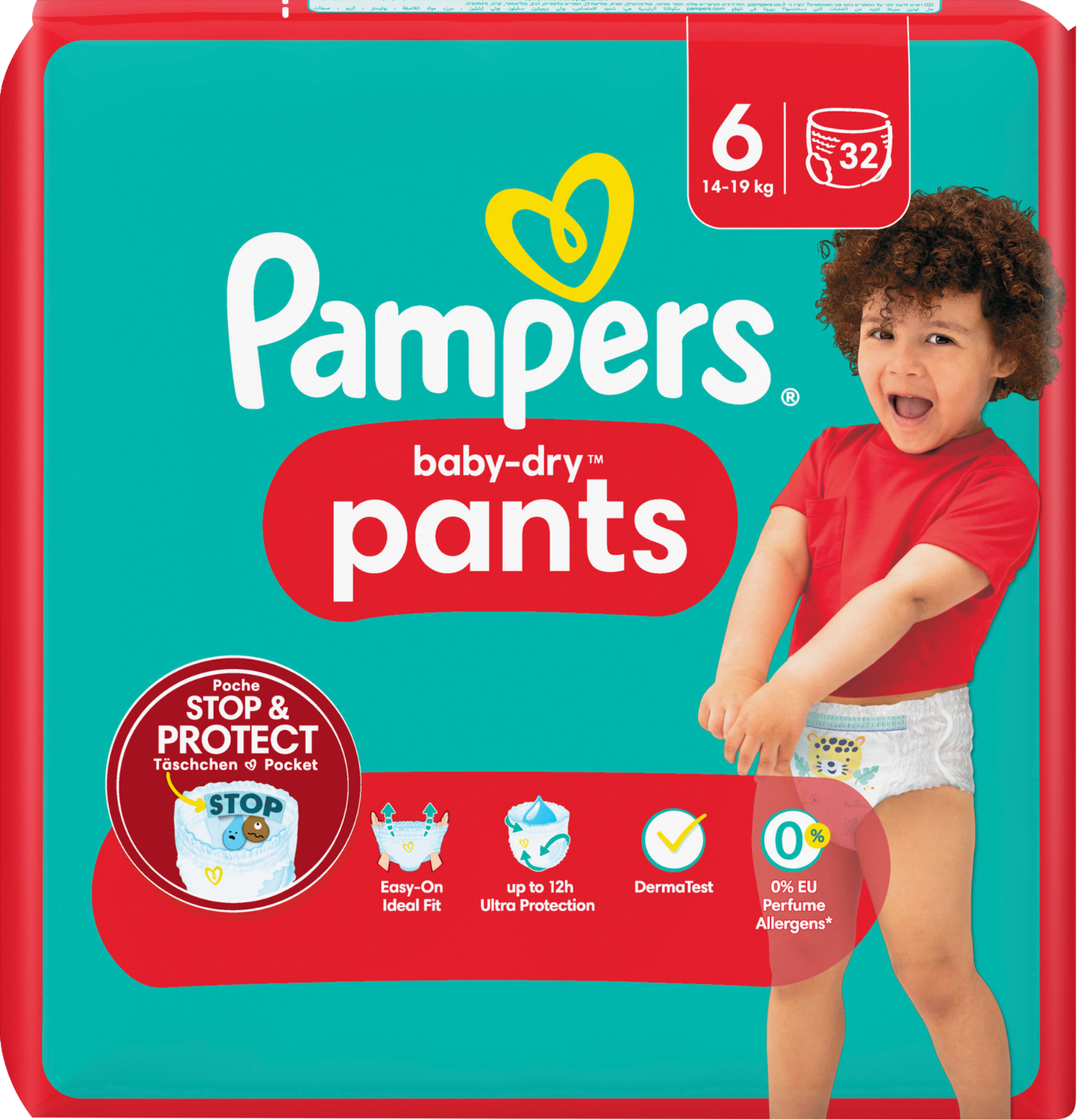 Pampers Baby-Dry PANTS Gr. 6 XL +15kg (32 pces) Sachet