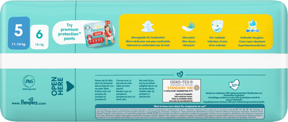 Pampers Premium Protection T5 Junior 11-16kg (34 pces) Sachet