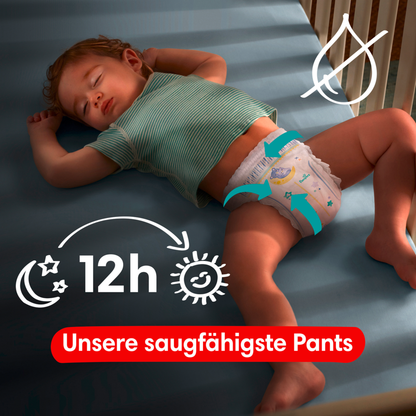 Pampers Baby-Dry Night Pants T5 Junior 12-17kg (160 pces) pack mensuelle
