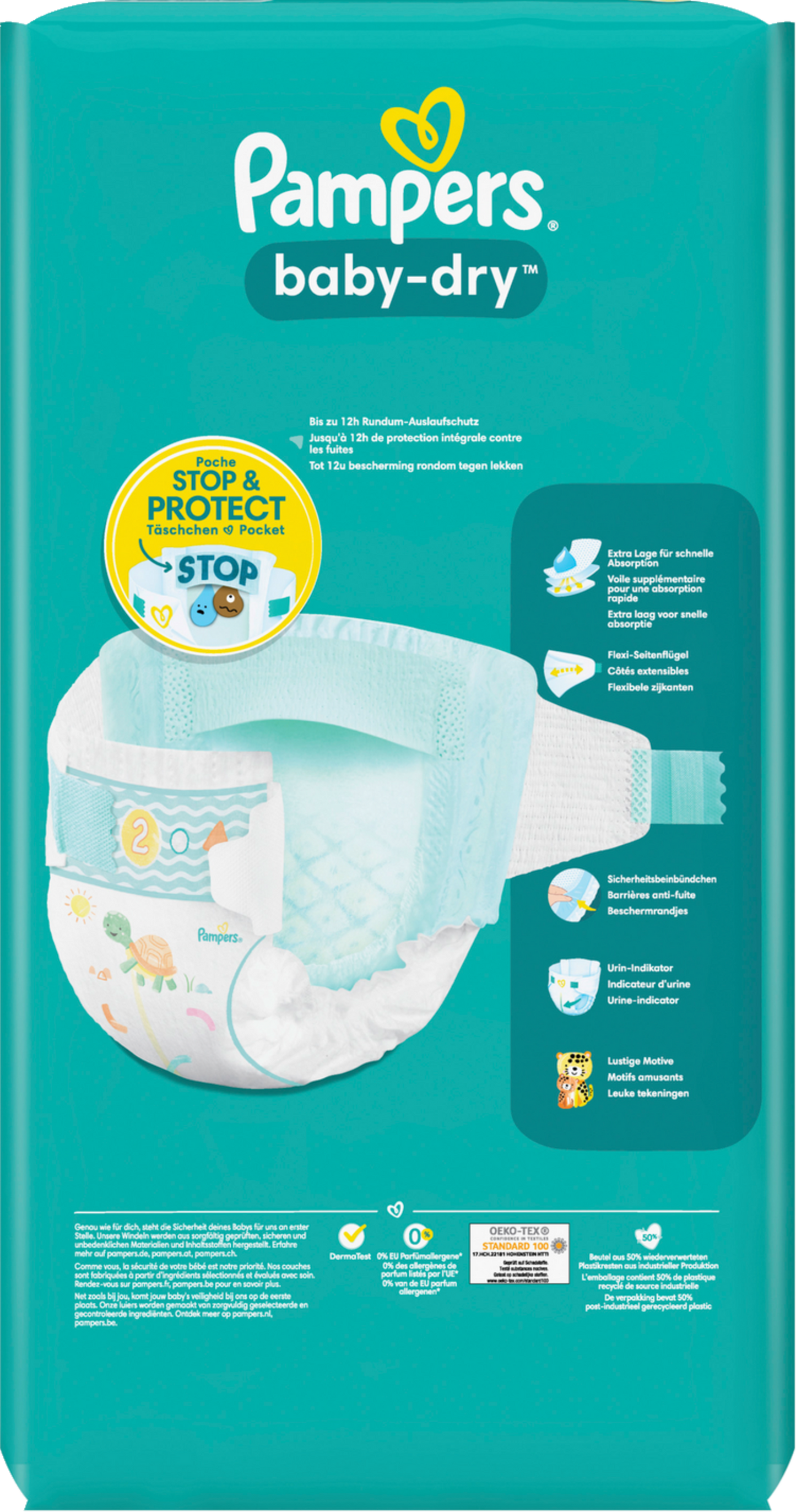 Pampers Baby-Dry T2 Mini 4-8kg (58 pces)