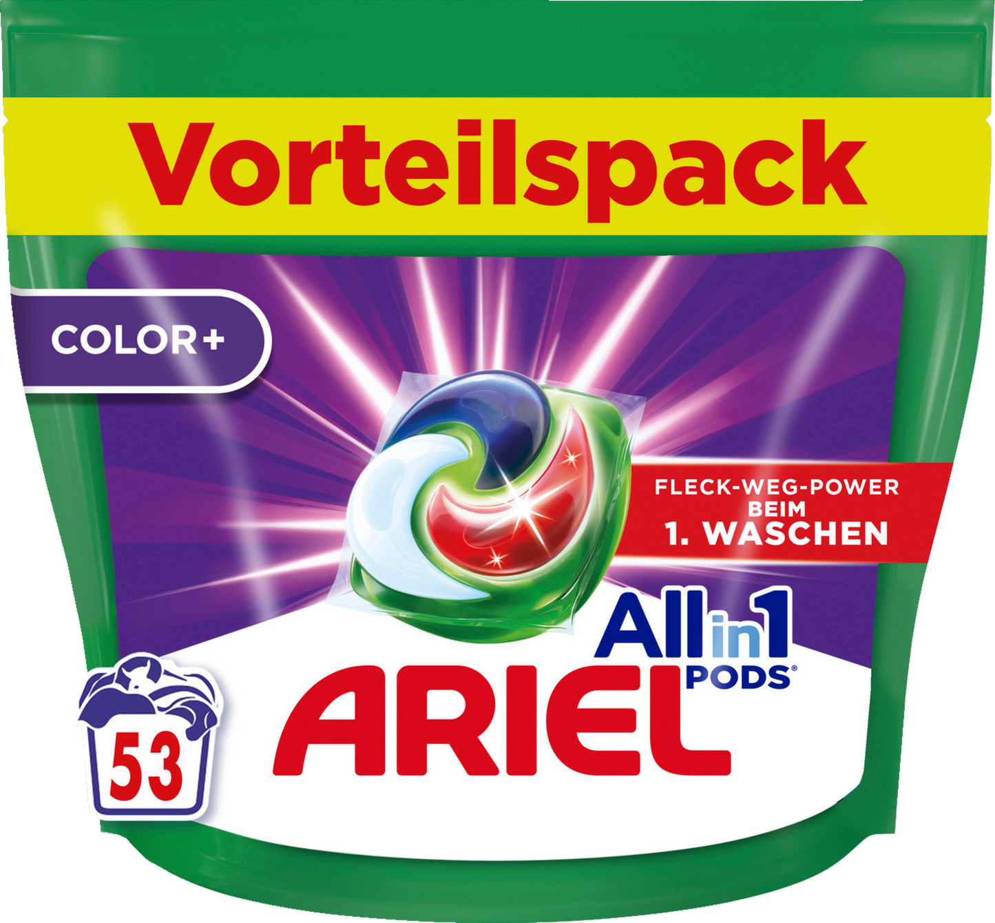 Ariel All-in-1 Pods Color - 53 Charges de Lavage