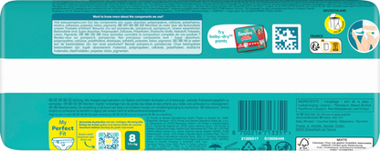 Pampers Baby Dry T8 Extra Large Plus 17+kg (28 pces) Sachet