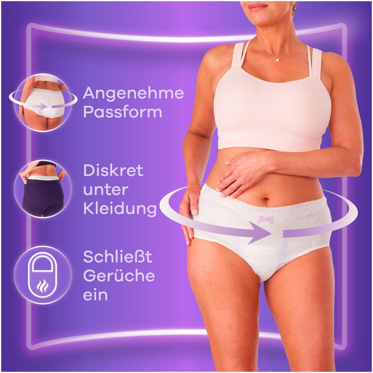 Always Discreet Plus Culottes d'incontinence TL (32 pcs) Paquet Mensuel