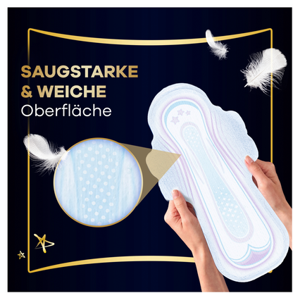 Always Ultra Serviette Hygiénique Secure Night à Ailettes Taille 4 (72 pces) Paquet Mensuel