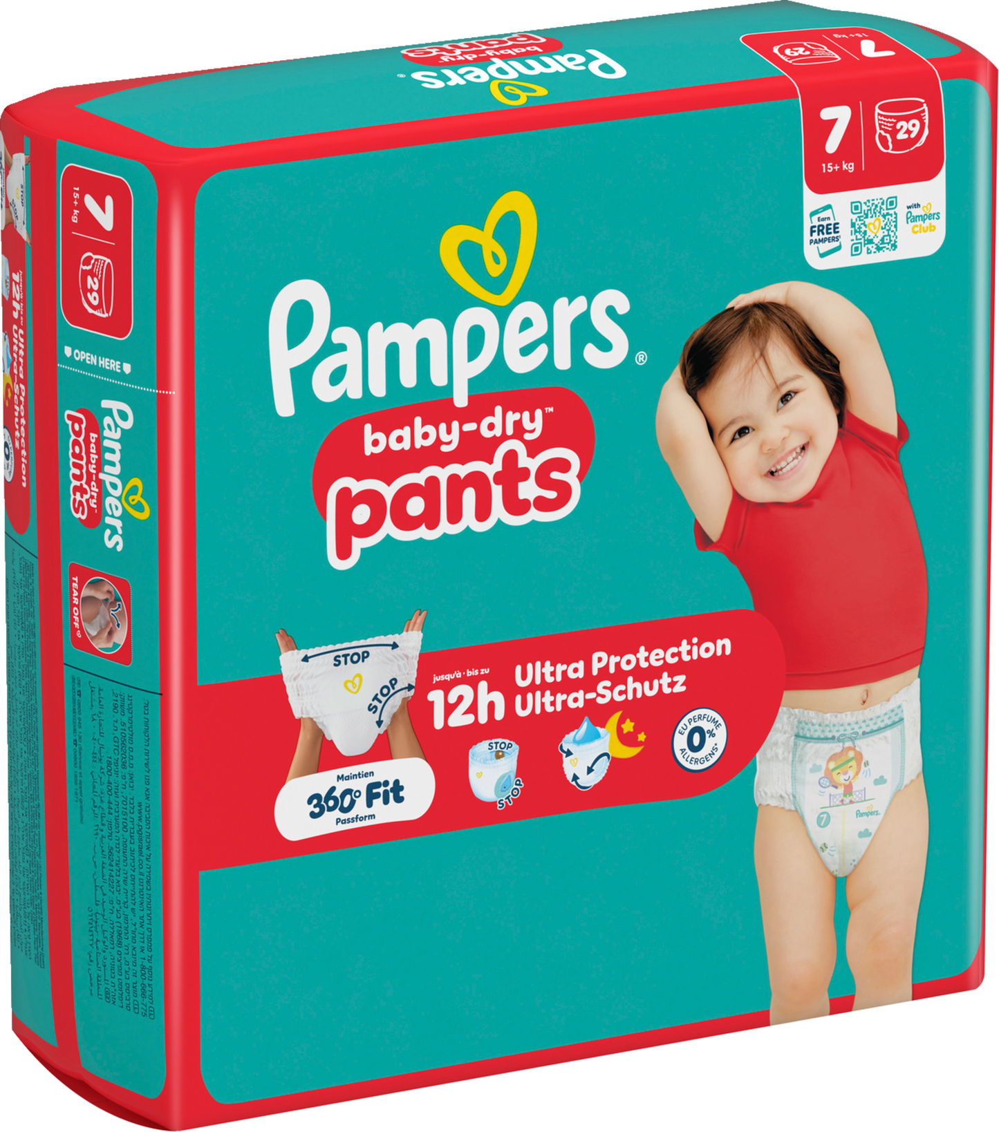 Pampers Baby-Dry PANTS T7 XXL +15kg (29 pces) Sachet