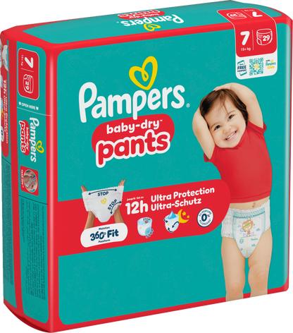 Pampers Baby-Dry PANTS T7 XXL +15kg (3 x 29 pces)