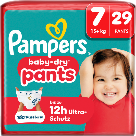 Pampers Baby-Dry PANTS T7 XXL +15kg (29 pces) Sachet