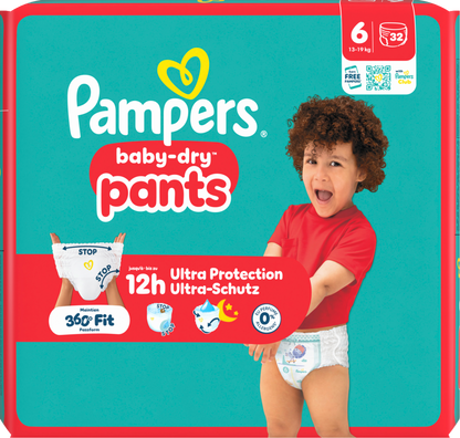Pampers Baby-Dry PANTS T6 XL 13-19kg (3 x 32 pces)