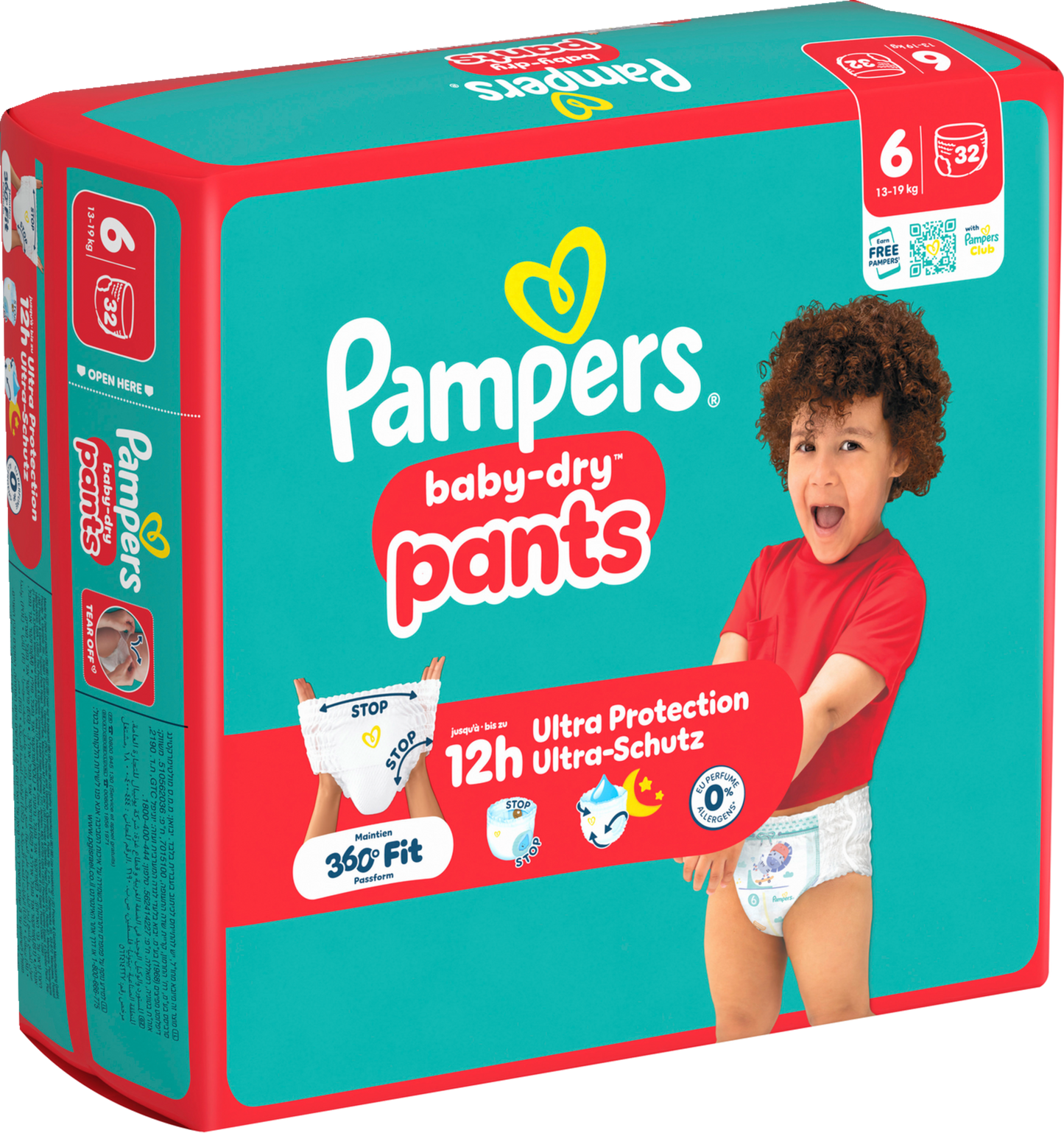 Pampers Baby-Dry PANTS T6 XL 13-19kg (3 x 32 pces)