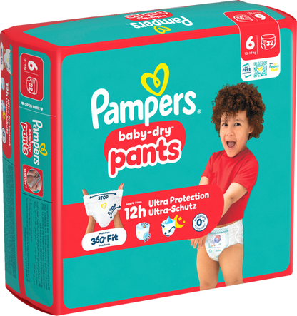 Pampers Baby-Dry PANTS T6 XL 13-19kg (3 x 32 pces)