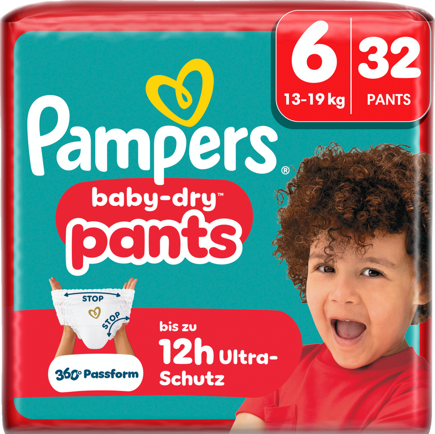 Pampers Baby-Dry PANTS T6 XL 13-19kg (32 pces) Sachet