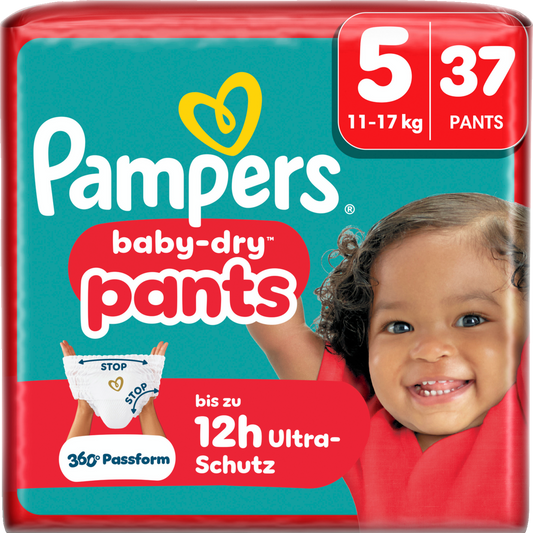 Pampers Baby-Dry PANTS T5 Junior 11-17kg (2 x 37 pces)