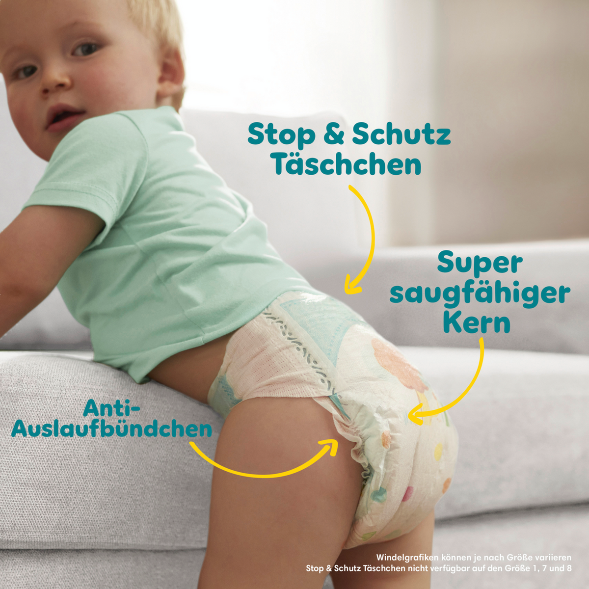 Pampers Baby-Dry T3 Midi 6-10kg (52 pces) Sachet