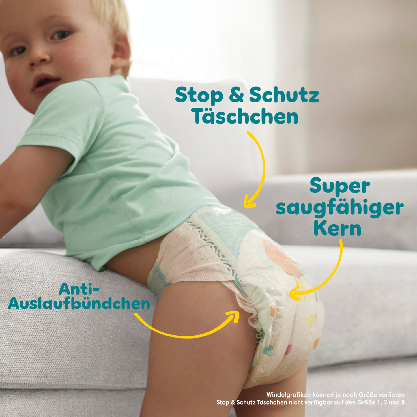 Pampers Baby-Dry T7 XXL 15+kg (31 pces) Sachet