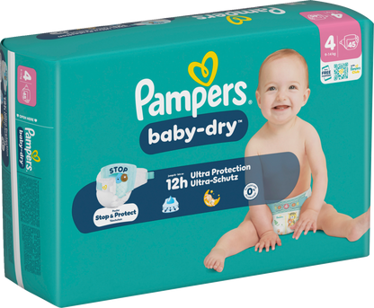 Pampers Baby-Dry T4 Maxi 9-14kg (45 pces) Sachet
