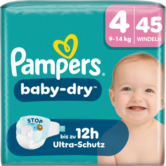 Pampers Baby-Dry T4 Maxi 9-14kg (45 pces) Sachet
