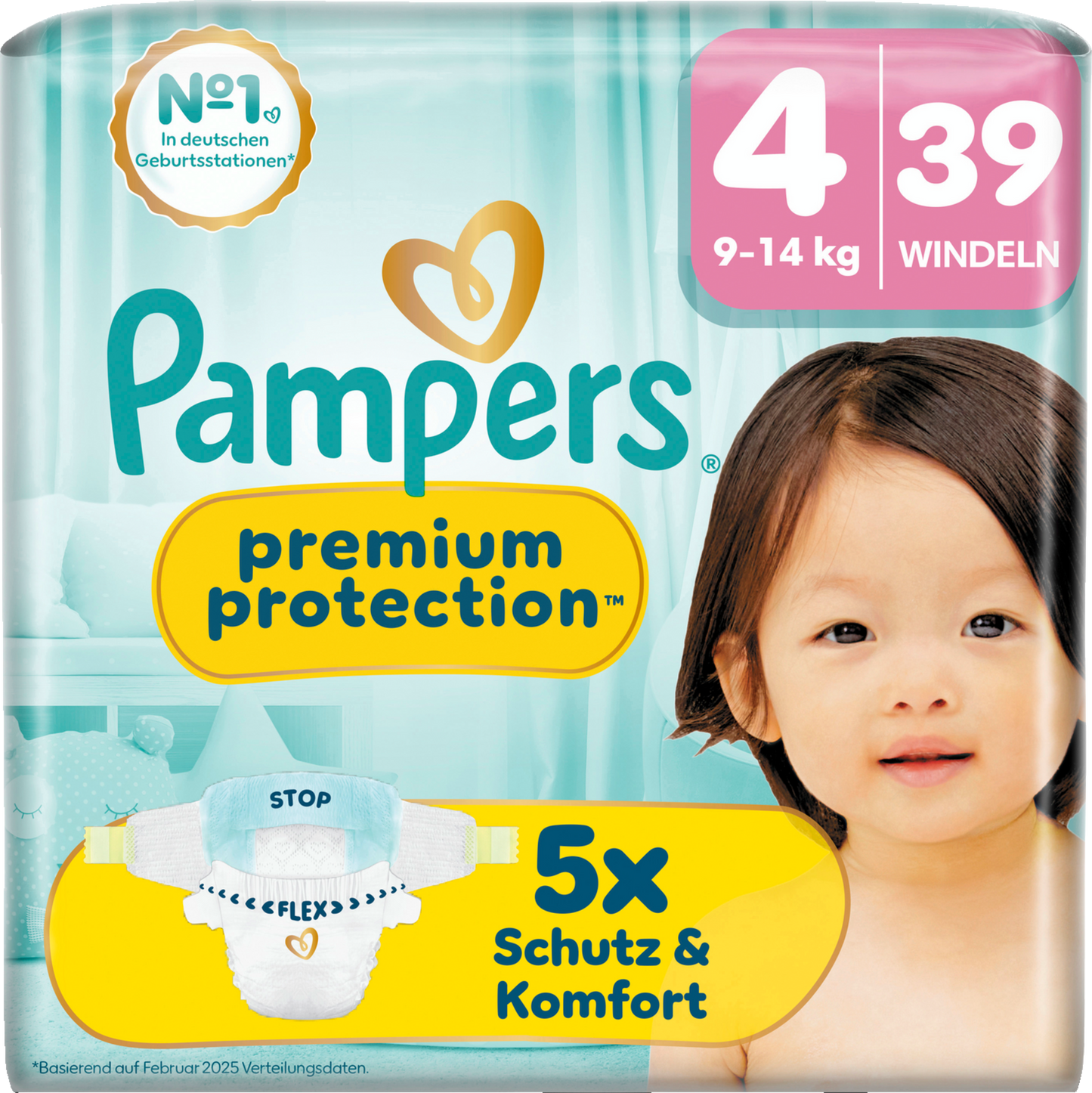 Pampers Premium Protection T4 Maxi 9-14kg (39 pces) Sachet