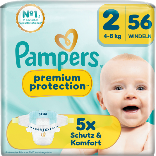 Pampers Premium Protection T2 Mini 4-8kg (56 pces) Sachet