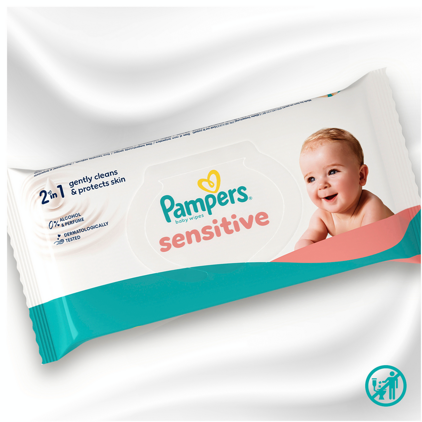 Pampers Lingettes Humides Sensitive (80 pces)