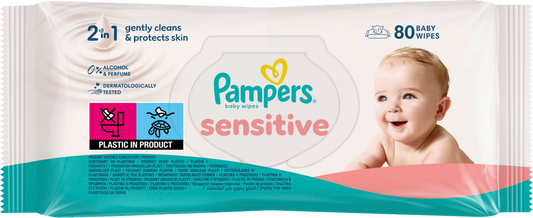 Pampers Lingettes Humides Sensitive (80 pces)