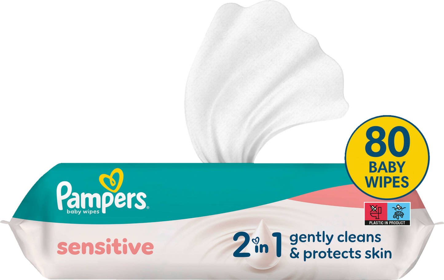 Pampers Lingettes Humides Sensitive (80 pces)