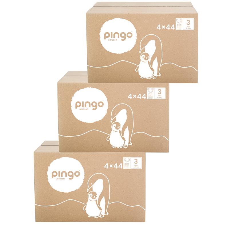 Pingo T3 Midi (4-9 kg) Carton de 3 (3 x 4 x 44 pces)