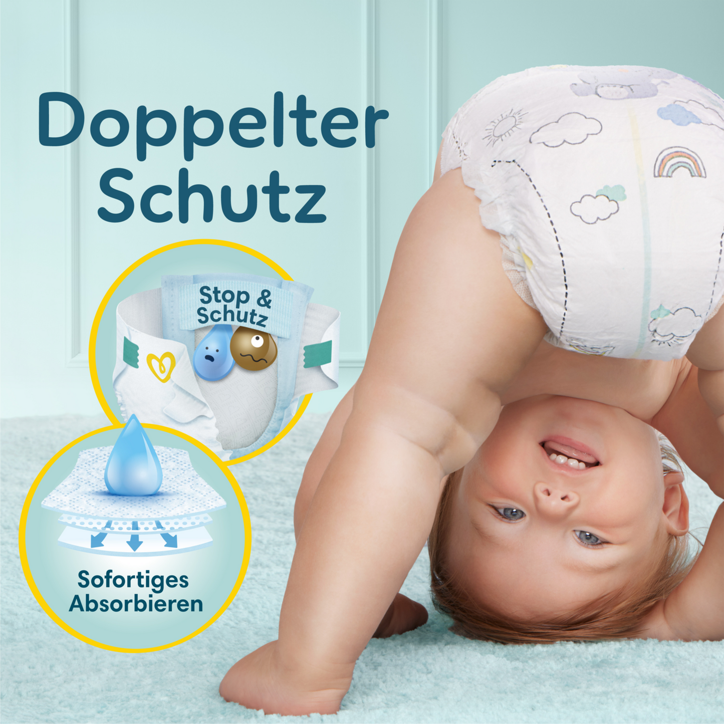 Pampers Premium Protection T7 XXL 15+kg (128 pces) Pack Mensuel