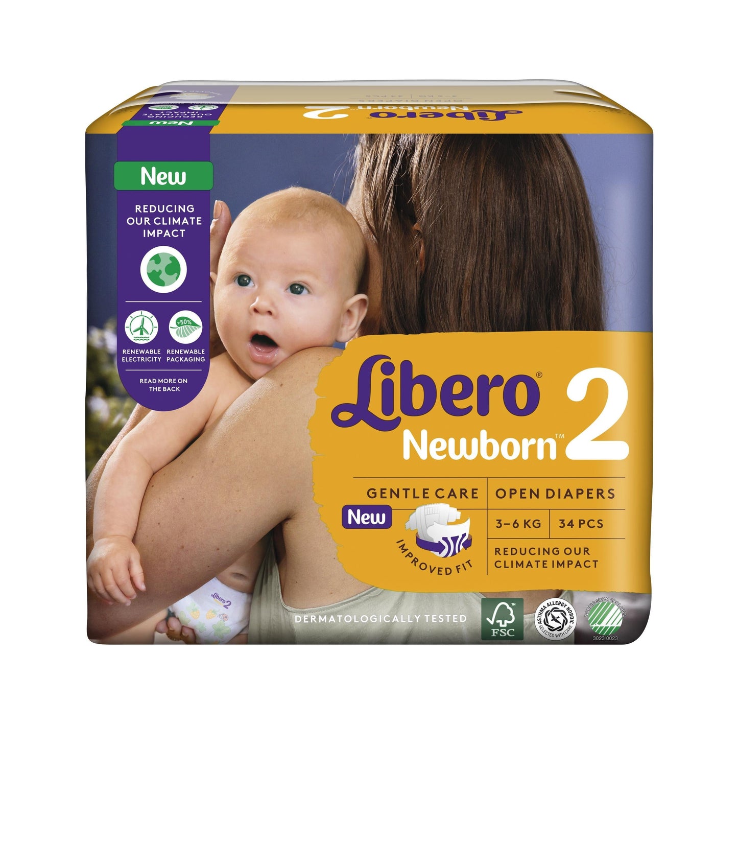 Libero T2 Mini 3-6 kg (2 x 6 x 34 pces) Carton Double