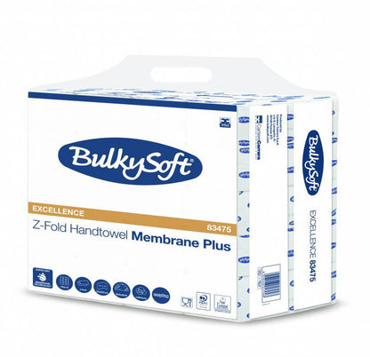 Essuie-mains en papier plié en Z Membrane plus, 3 plis Carton