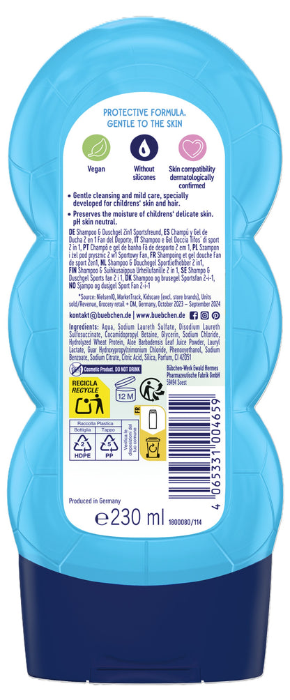 Bübchen Kids Shampooing & Gel Douche 2en1 Sports Fan 230ml