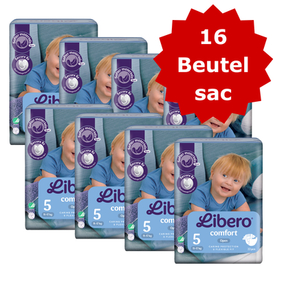 Libero T5 Maxi+ 11-17 kg (2 x 8 x 22 pces) Carton Double
