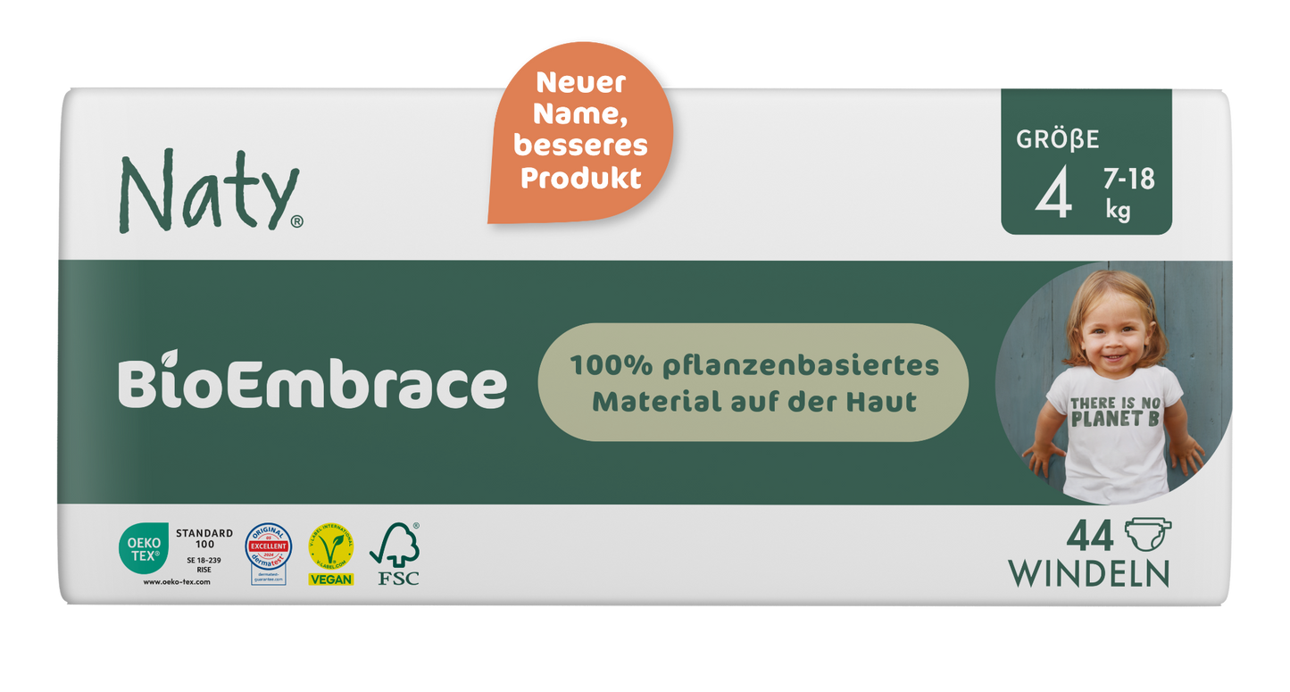 Naty BioEmbrace T4 Maxi (7-18kg) Carton (4 X 44 pces)