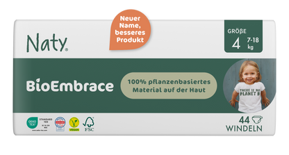 Naty BioEmbrace T4 Maxi (7-18kg) Carton (4 X 44 pces)