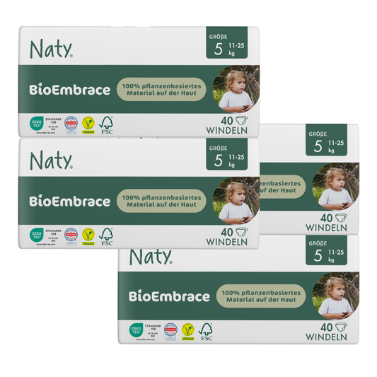 Naty BioEmbrace T5 Junior (11-25kg) Carton (4 X 40 pces)