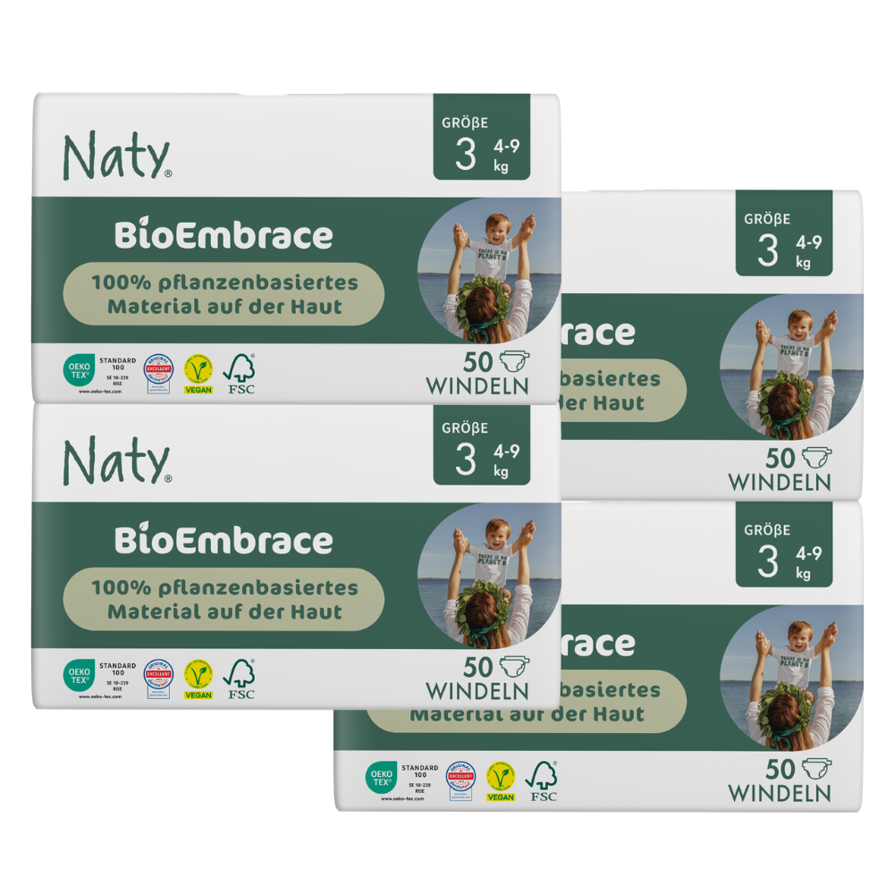 Naty Couches Écologiques T3 Midi (4-9kg) Carton (4 X 50 pces)