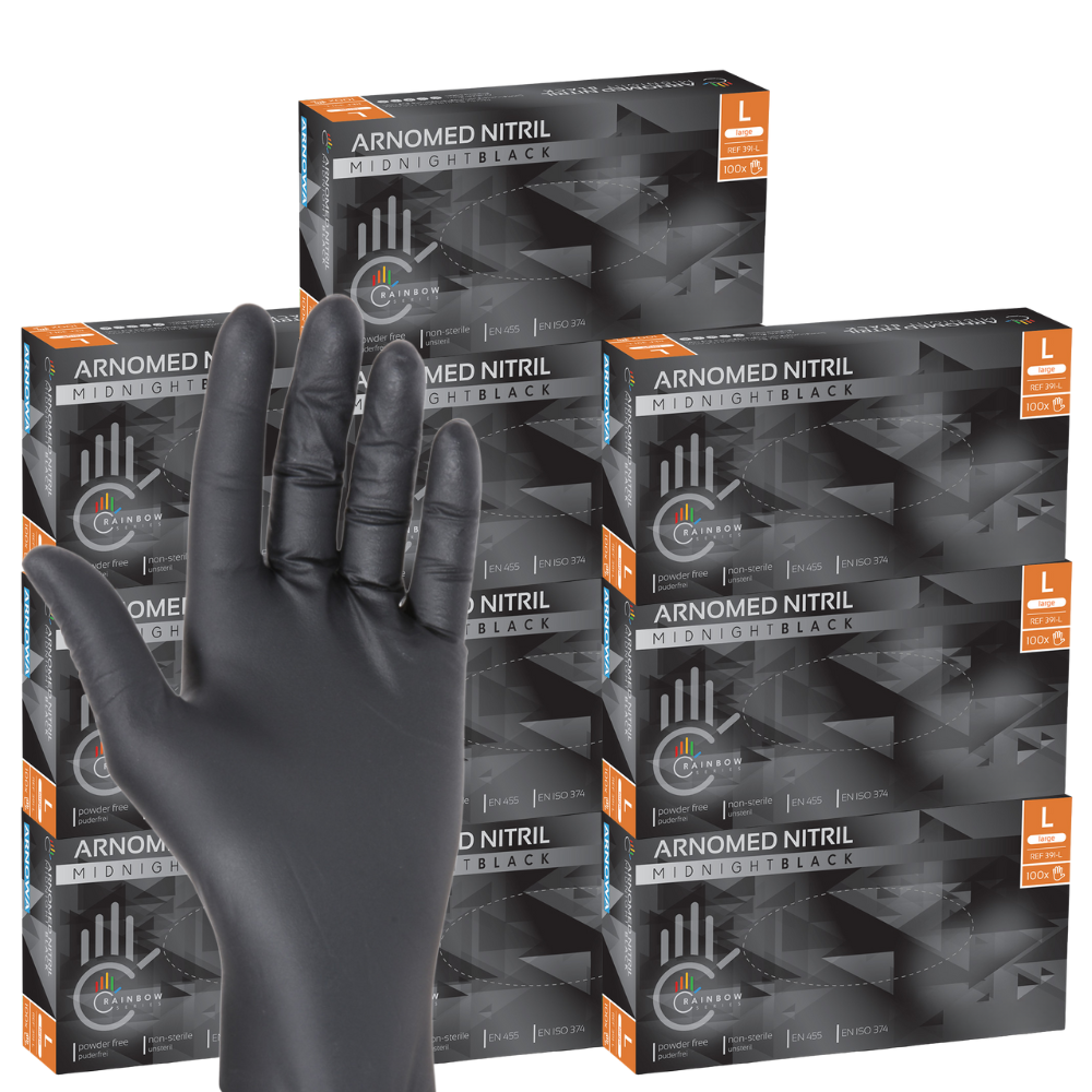 Gants Nitril noir taille L (10 x 100 pcs) Carton